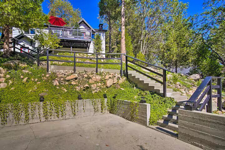 Driveway and front of house